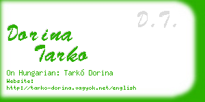 dorina tarko business card